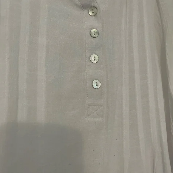 Gauze Zac & Rachel Woman’s White Button-Up Top 2X - Picture 2 of 5